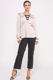 Satin Long Sleeve Blouse I ABET7517 I SHIP 09/11/24