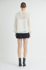 Load image into Gallery viewer, Sheer Top with Bow Detail I ABET7518
