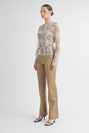 Long-Sleeve Mesh Top I ABET7533 I INSTOCK