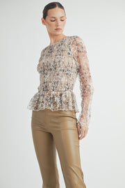 Long-Sleeve Mesh Top I ABET7533 I INSTOCK