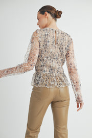 Long-Sleeve Mesh Top I ABET7533 I INSTOCK