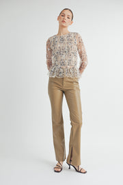 Long-Sleeve Mesh Top I ABET7533 I INSTOCK