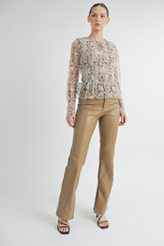 Long-Sleeve Mesh Top I ABET7533 I INSTOCK