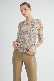 Long-Sleeve Mesh Top I ABET7533 I INSTOCK