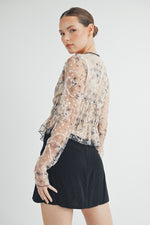 Load image into Gallery viewer, Sheer Ruched Top I ABET7534 I INSTOCK
