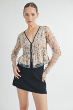 Load image into Gallery viewer, Sheer Ruched Top I ABET7534 I INSTOCK
