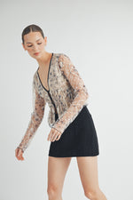 Load image into Gallery viewer, Sheer Ruched Top I ABET7534 I INSTOCK
