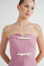 FRONT BOW BUSTIER TOP I ABET7536 I SHIP 09/11/24
