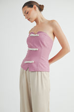 Load image into Gallery viewer, FRONT BOW BUSTIER TOP I ABET7536 I SHIP 09/11/24
