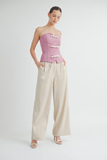 Load image into Gallery viewer, FRONT BOW BUSTIER TOP I ABET7536 I SHIP 09/11/24
