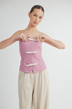 Load image into Gallery viewer, FRONT BOW BUSTIER TOP I ABET7536 I SHIP 09/11/24
