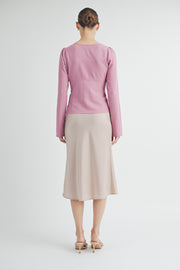 Front Bow Long Sleeve Top I ABET7537