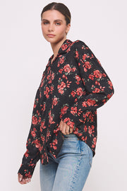 Oversize Semi Sheer Button-Up Shirt I ABET7550 I SHIP 09/18/24