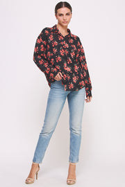 Oversize Semi Sheer Button-Up Shirt I ABET7550 I SHIP 09/18/24