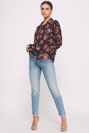 Oversize Semi Sheer Button-Up Shirt I ABET7550 I SHIP 09/18/24