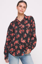 Oversize Semi Sheer Button-Up Shirt I ABET7550 I SHIP 09/18/24