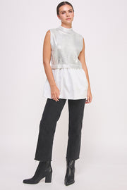 Twofer Sleeveless Sweater Top I ABET7552 I INSTOCK