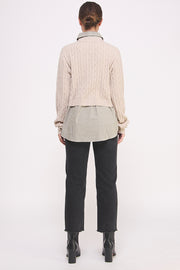 V-Neck Layered Pullover I ABET7553 I SHIP 10/03/24