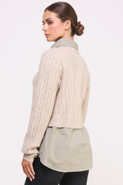 V-Neck Layered Pullover I ABET7553 I SHIP 10/03/24