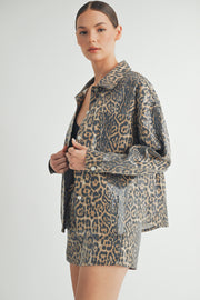 Leopard Sequin Jacket I ABET7558