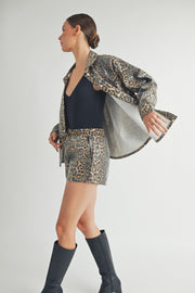 Leopard Sequin Jacket I ABET7558