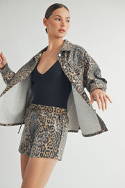 Leopard Sequin Jacket I ABET7558