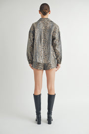 Leopard Sequin Jacket I ABET7558