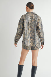 Leopard Sequin Jacket I ABET7558