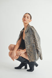 Leopard Sequin Jacket I ABET7558