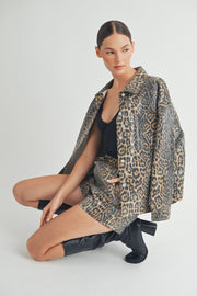 Leopard Sequin Jacket I ABET7558