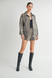 Leopard Sequin Jacket I ABET7558
