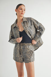 Leopard Sequin Jacket I ABET7558