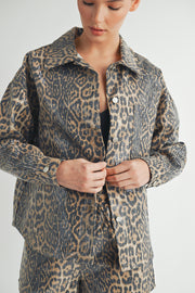 Leopard Sequin Jacket I ABET7558