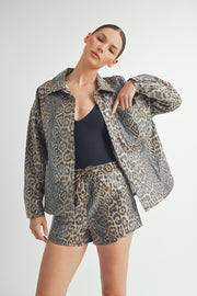 Leopard Sequin Jacket I ABET7558