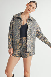 Leopard Sequin Jacket I ABET7558