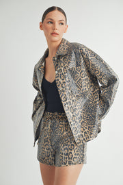 Leopard Sequin Jacket I ABET7558