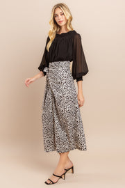 Leopard Print Midi Skirt I ABHB0101 I INSTOCK