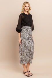 Leopard Print Midi Skirt I ABHB0101 I INSTOCK