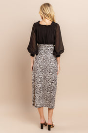 Leopard Print Midi Skirt I ABHB0101 I INSTOCK