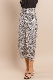 Leopard Print Midi Skirt I ABHB0101 I INSTOCK