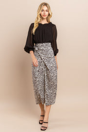 Leopard Print Midi Skirt I ABHB0101 I INSTOCK