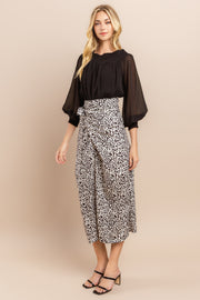 Leopard Print Midi Skirt I ABHB0101 I INSTOCK