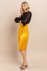 Warp Midi Skirt I ABHB0104