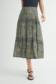 Animal Print Midi Skirt I ABHB0105 I INSTOCK