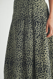 Animal Print Midi Skirt I ABHB0105 I INSTOCK