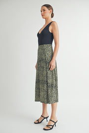 Animal Print Midi Skirt I ABHB0105 I INSTOCK