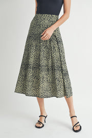 Animal Print Midi Skirt I ABHB0105 I INSTOCK
