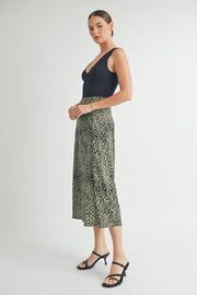 Animal Print Midi Skirt I ABHB0105 I INSTOCK