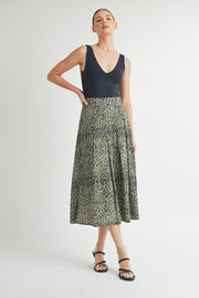 Animal Print Midi Skirt I ABHB0105 I INSTOCK