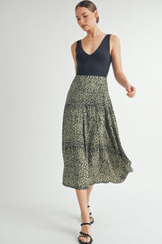 Animal Print Midi Skirt I ABHB0105 I INSTOCK